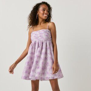 Rhianna Pleated Upper Floral Mini Dress